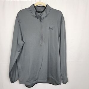 Under Armour Coldgear Gray Quarter-Zip Pullover #1436